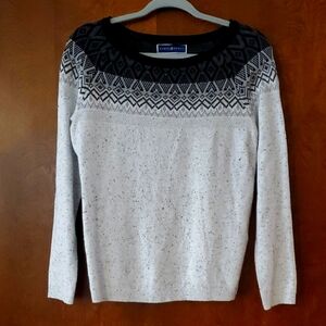 Karen Scott fair-isle sweater, size S